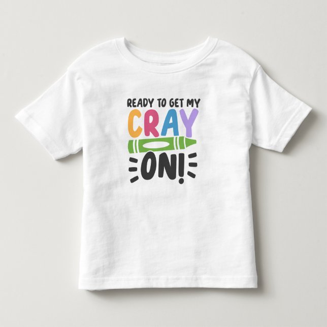 Camiseta De Bebé Crayon personalizado pre-K Toddler Shirt (Anverso)