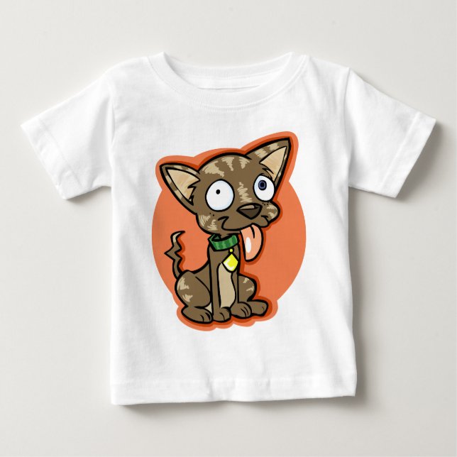 Camiseta De Bebé Crazy Dog Baby Tee (Anverso)