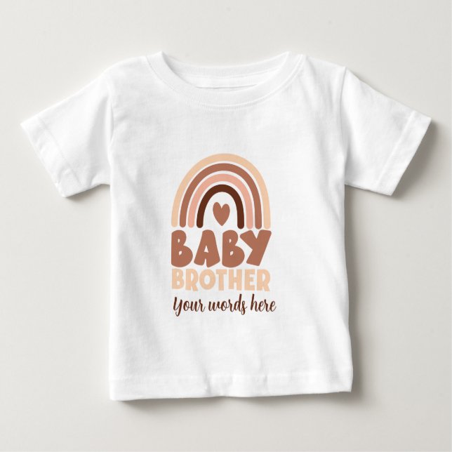 Camiseta De Bebé Crea a tu propio hermano bebé moreno (Anverso)