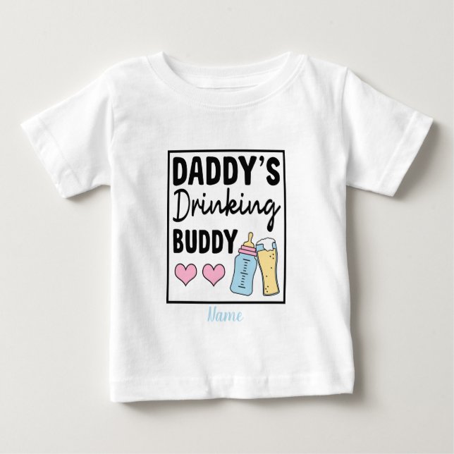 Camiseta De Bebé Crea a tu propio papá el amigo que bebe (Anverso)
