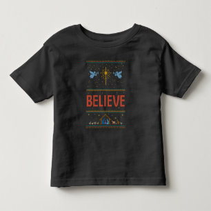 Camiseta De Bebé CREA Navidades feos, dulce cristiano Jesús Dios