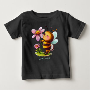 Camiseta De Bebé Crea tu propia Bumble Bee & Happy Daisy