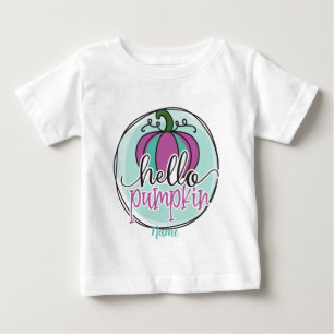 Camiseta De Bebé Crea tu propia Calabaza de saludo