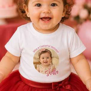 Camiseta De Bebé Crea Tu Propia Camiseta Onederful Cumpleaños Bebé