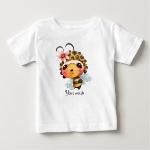 Camiseta De Bebé Crea tu propia curiosa abeja de burbujas en un bon