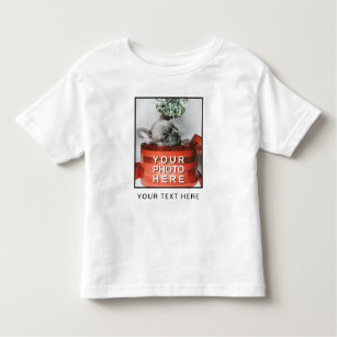 Camiseta De Bebé Crea tu propia foto y Personalizado de texto Toddl