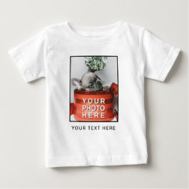 Camiseta De Bebé Crea tu propia foto y texto personalizado