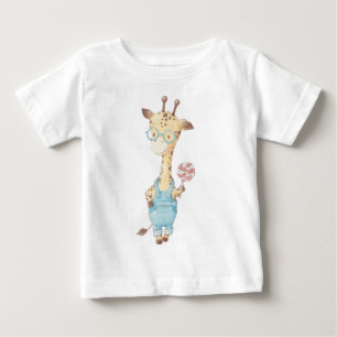 Camiseta De Bebé Crea tu propia jirafa guisante