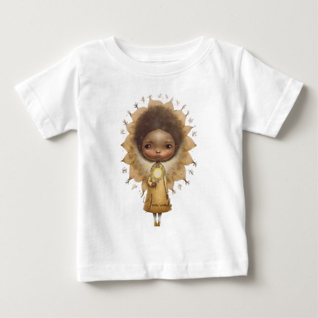 Camiseta De Bebé Crea Tu Propia Niña Girasol Adorable (Anverso)