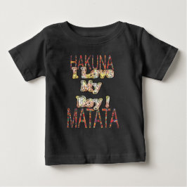 Camiseta De Bebé Crea tu propio Africa Vintage Colores Hakunamatata
