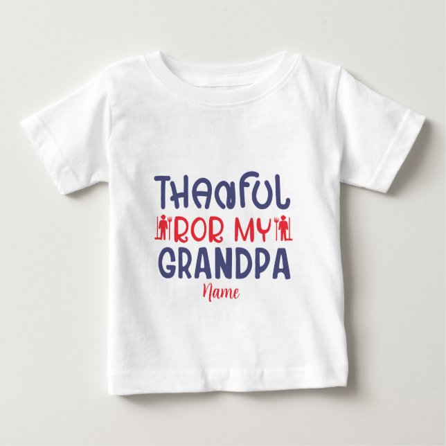 Camiseta De Bebé Crea tu propio agradecimiento para mi abuelo (Anverso)