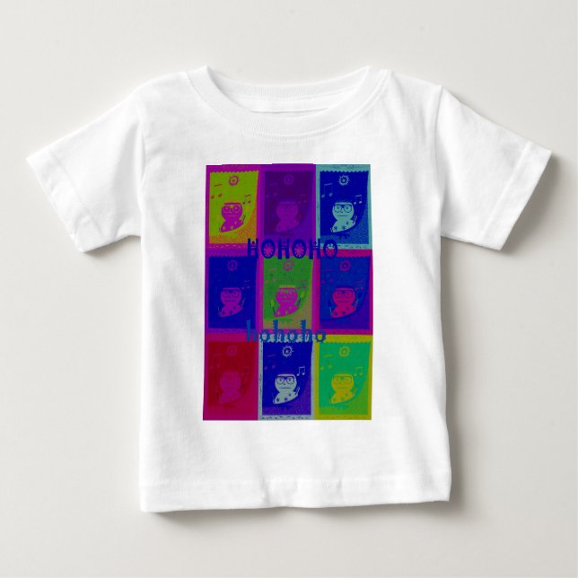 Camiseta De Bebé Crea tu propio arte pop especial de Santa HoHoho (Anverso)