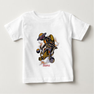 Camiseta De Bebé Crea tu propio astronauta colorido