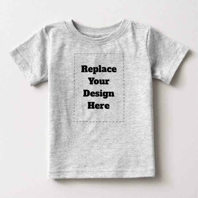 Camiseta De Bebé Crea tu propio blanco  (Anverso)