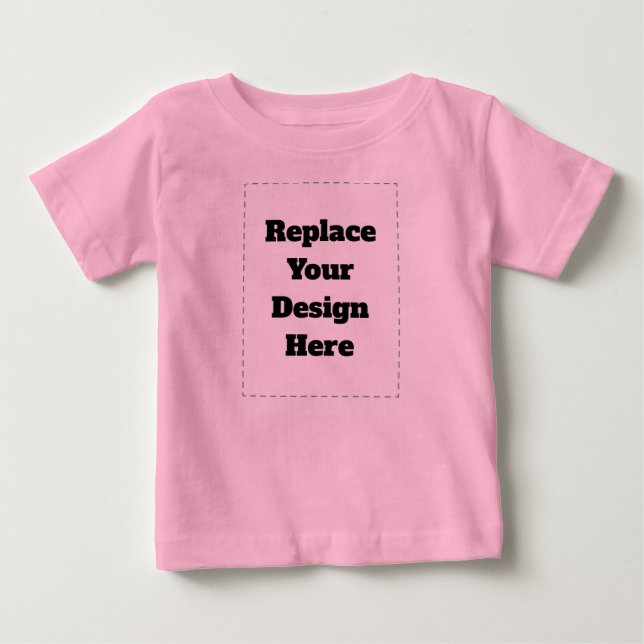 Camiseta De Bebé Crea tu propio blanco  (Anverso)