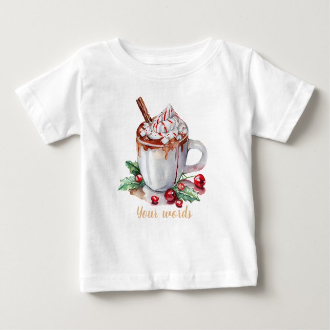 Camiseta De Bebé Crea tu propio cacao caliente festivo (Anverso)