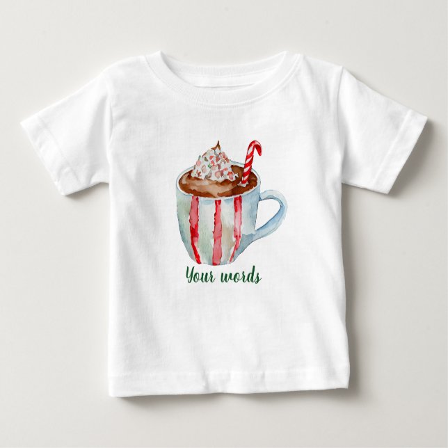 Camiseta De Bebé Crea tu propio cacao picante de menta deliciosa (Anverso)