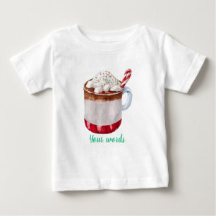 Camiseta De Bebé Crea tu propio cacao picante de menta festiva