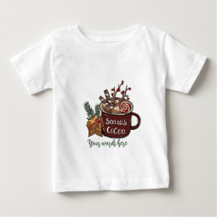 Camiseta De Bebé Crea tu propio Cacao y Cookies Santas