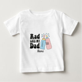 Camiseta De Bebé Crea tu propio camino como mi bebé papá