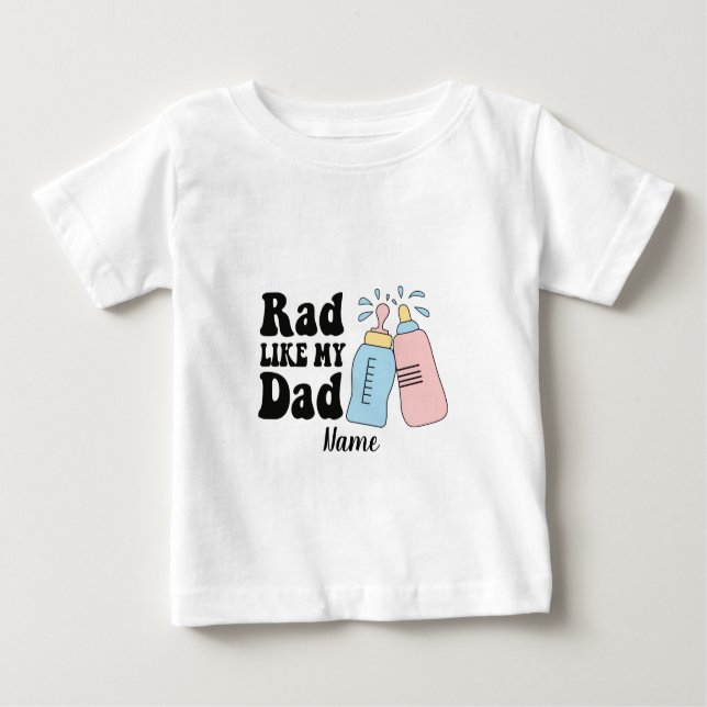 Camiseta De Bebé Crea tu propio camino como mi bebé papá (Anverso)