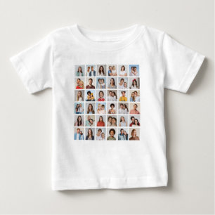 Camiseta De Bebé Crea tu propio collage de 36 fotos