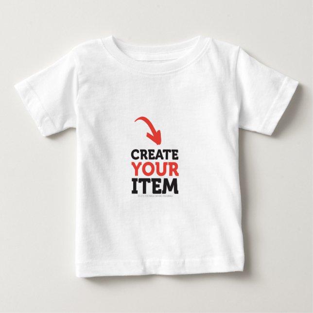 Camiseta De Bebé CREA-TU-PROPIO DIY Personalizado carga tu diseño (Anverso)