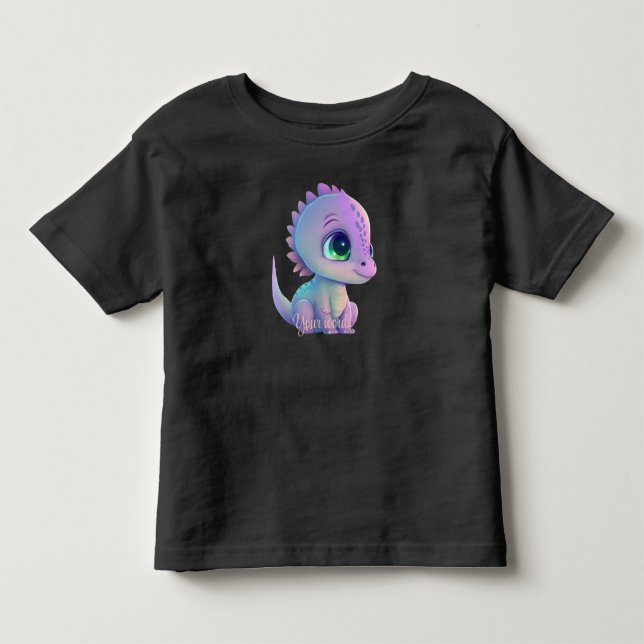 Camiseta De Bebé Crea tu propio dragón morado (Anverso)