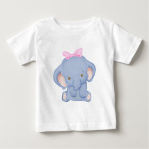 Camiseta De Bebé Crea tu propio elefante lindo