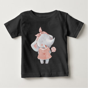 Camiseta De Bebé Crea tu propio elefante lindo