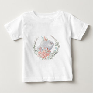 Camiseta De Bebé Crea tu propio elefante lindo Chica de cumpleaños