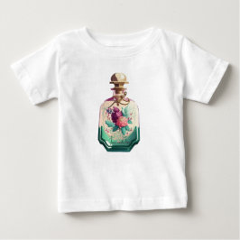 Camiseta De Bebé Crea tu Propio Frasco de Perfume de Peonías Lindas