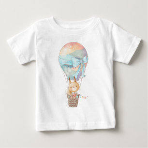 Camiseta De Bebé Crea tu propio globo de aire caliente de ardilla