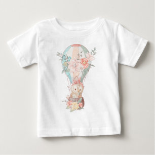 Camiseta De Bebé Crea tu propio globo de aire caliente de búho lind