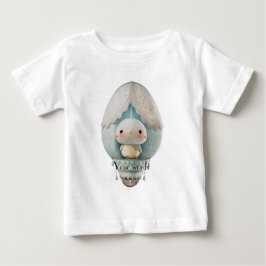 Camiseta De Bebé Crea Tu Propio Paseo de Pájaro en Globo Aerostátic