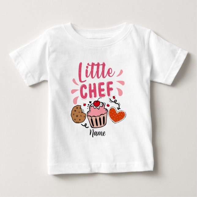Camiseta De Bebé Crea tu propio pequeño chef (Anverso)