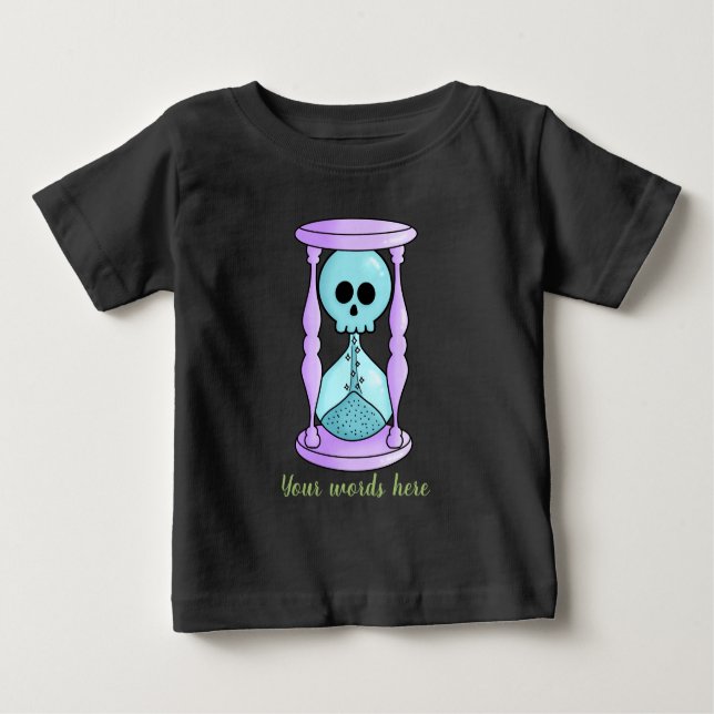 Camiseta De Bebé Crea tu propio reloj de arena de Kawaii (Anverso)