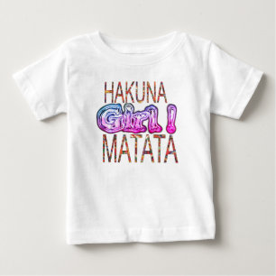 Camiseta De Bebé Crea tus propios colores de niña africana Hakuna M