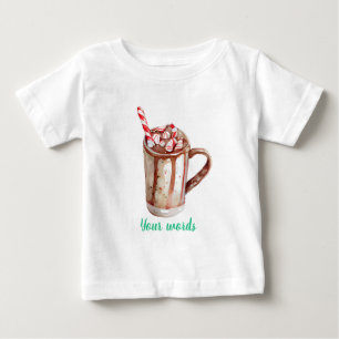 Camiseta De Bebé Crea tus propios Navidades de cacao con menta