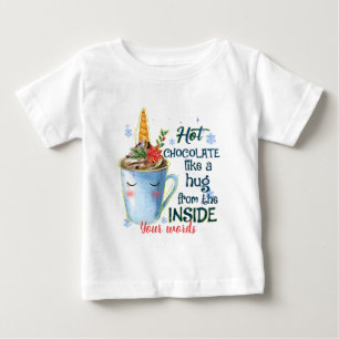 Camiseta De Bebé Crea tus propios Navidades de chocolate caliente d