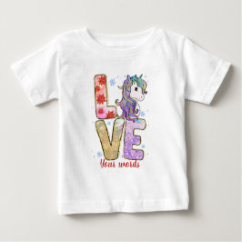 Camiseta De Bebé Crea tus propios Navidades para amar a Unicorn