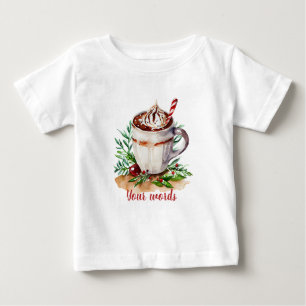 Camiseta De Bebé Crea tus propios Navidades Peppermint Hot Cocoa