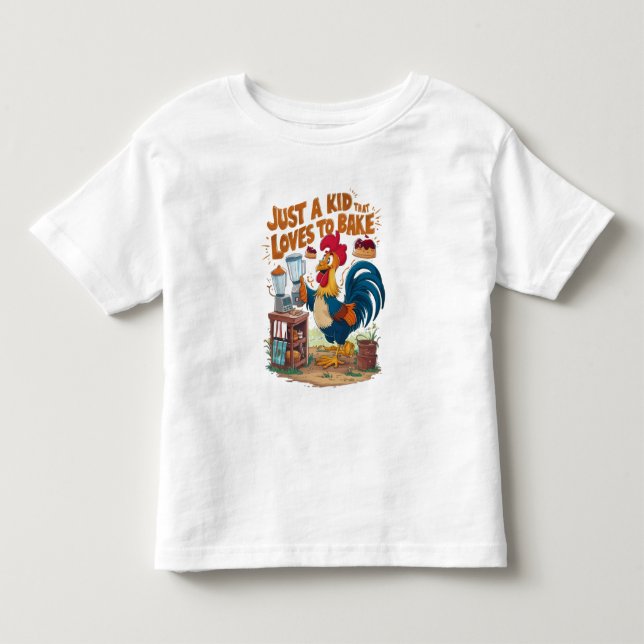 Camiseta De Bebé Creación culinaria de pasteles de pollo (Anverso)