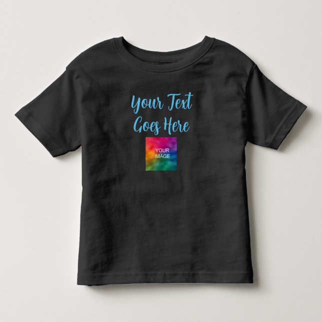 Camiseta De Bebé Crear su propia plantilla moderna Bebé con guión n (Anverso)