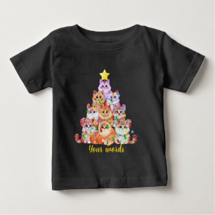 Camiseta De Bebé Crear su propio árbol de gatos de Navidades