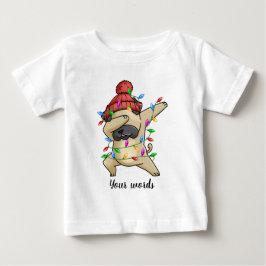 Camiseta De Bebé Crear su propio Bulldog de Navidades de anclaje