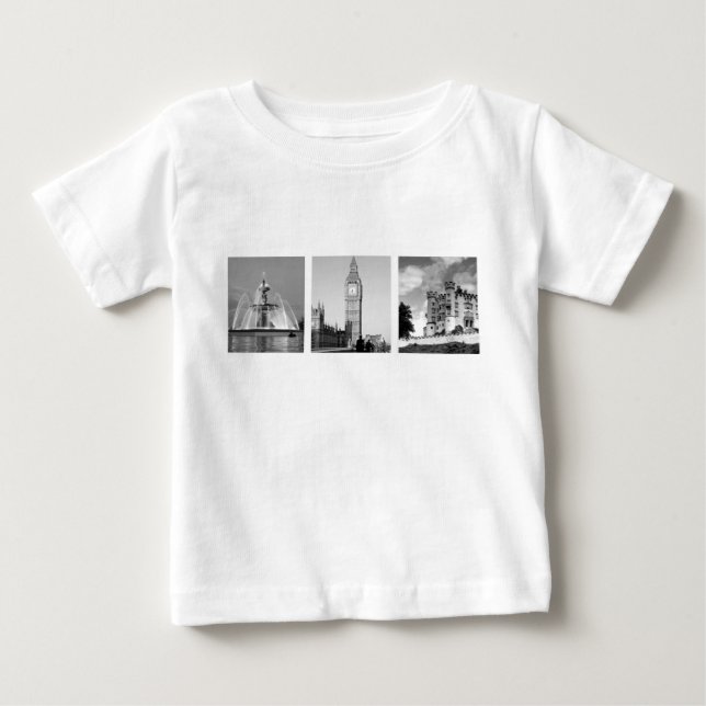 Camiseta De Bebé Crear-Su-Propio collage de fotos 3 (Anverso)