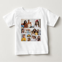 Camiseta De Bebé Crear su propio Collage de fotos de 10