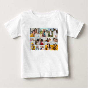Camiseta De Bebé Crear su propio Collage de fotos de 12