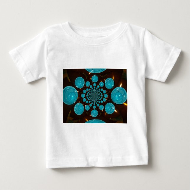 Camiseta De Bebé Crear su propio diseño de arte Kaleidoscope Blue L (Anverso)